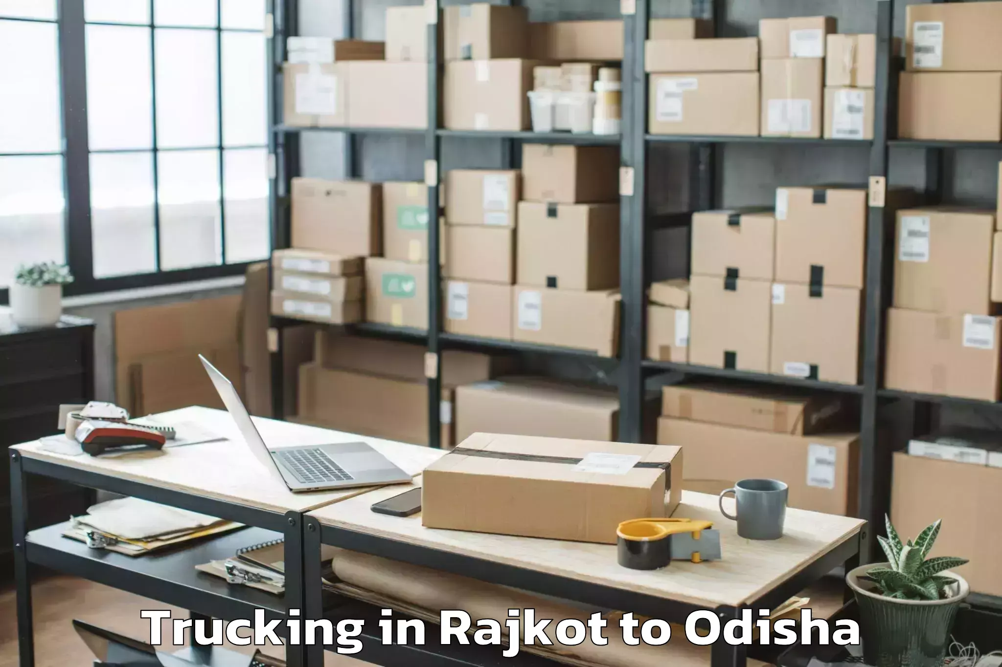 Get Rajkot to Daspalla Trucking